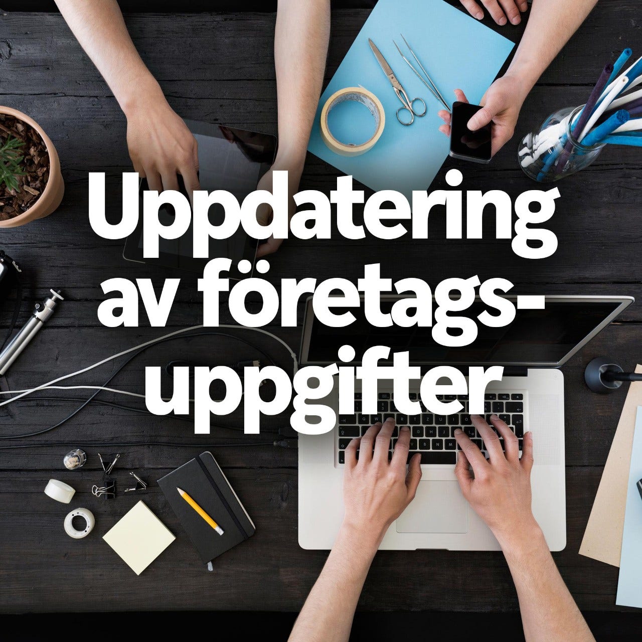Uppdatering av företagsuppgifter